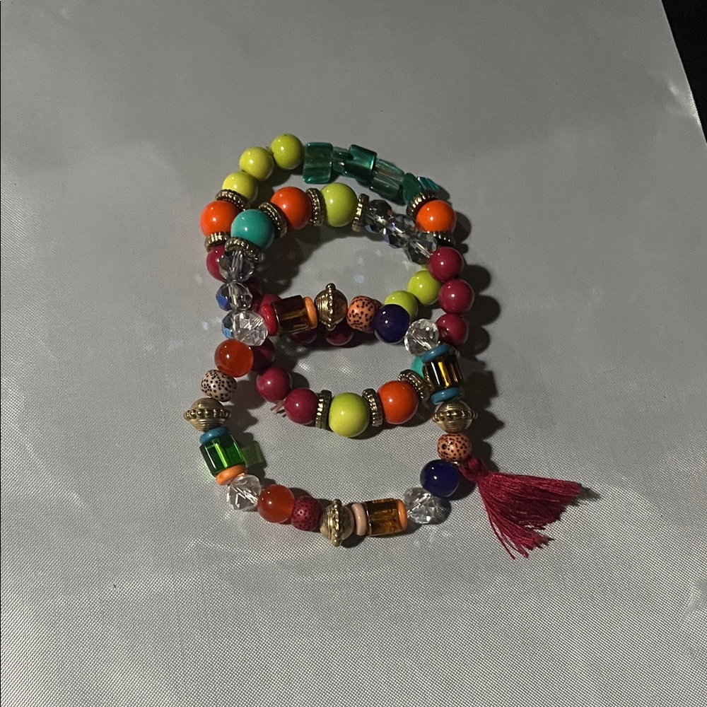 Colorful Beaded Bracelet Set